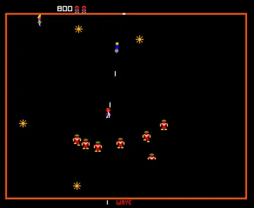 Robotron (Solid Blue label) screen shot game playing